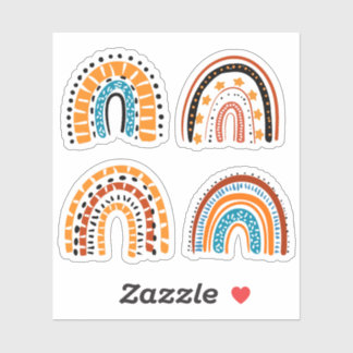 かわいい虹 シール