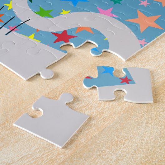 かわいい虹 ジグソーパズル (側面)