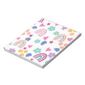 かわいい虹 ノートパッド (回転)