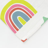 かわいい虹 フリースブランケット (角)