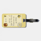 かわいい蜂と甘い蜂蜜 ラゲッジタグ (裏面横)