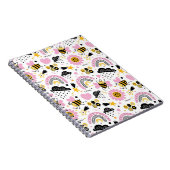 かわいい蜂と虹 ノートブック (右側)