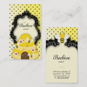 かわいい蜂のはちの巣の名刺の水玉模様 名刺 (正面/裏面)