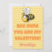 かわいい蜂のバレンタイン漫画 シーズンカード (正面)