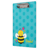 かわいい蜂のパーソナライズなクリップボード クリップボード (左)