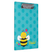 かわいい蜂のパーソナライズなクリップボード クリップボード (右)