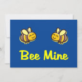 かわいい蜂のマイン レトロハチミツ ハチ ダークカラー シーズンカード (正面)