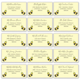 かわいい蜂の個別出荷アドレス赤ちゃんシャワー シール