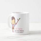 かわいい蜂の先生の御礼 カスタムデザイン コーヒーマグカップ (正面左)