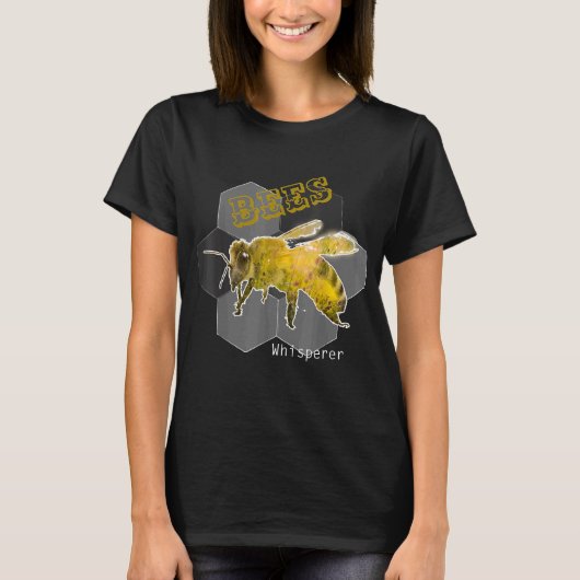 かわいい蜂の小声の養蜂家または蜂蜜農家 Tシャツ (正面)
