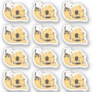 かわいい蜂の巣とはちみつのカタツムリステッカー シール