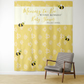 かわいい蜂の巣のお母さんと赤ちゃんの蜂のシャワー写真 タペストリー (インサイチュ)