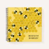 かわいい蜂の巣のキッズ日記 ノートブック (正面)