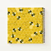 かわいい蜂の巣のキッズ日記 ノートブック (裏面)