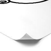 かわいい蜂の巣規則ワードアート ポスター (角)