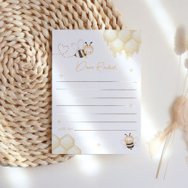 かわいい蜂の蜂蜜 ファーストビーデイ タイムカプセル カード