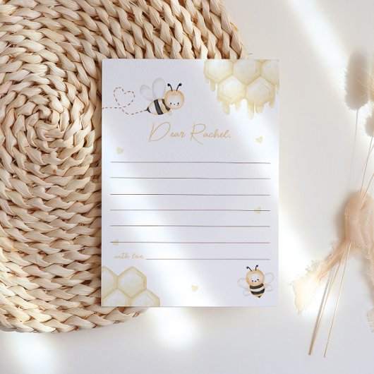 かわいい蜂の蜂蜜 ファーストビーデイ タイムカプセル カード