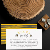 かわいい蜂の赤ちゃんシャワーブック 赤ちゃんの本の封筒カード エンクロージャーカード