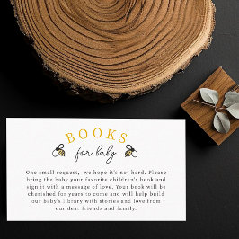 かわいい蜂の赤ちゃんシャワーブック 赤ちゃんの本の封筒カード エンクロージャーカード