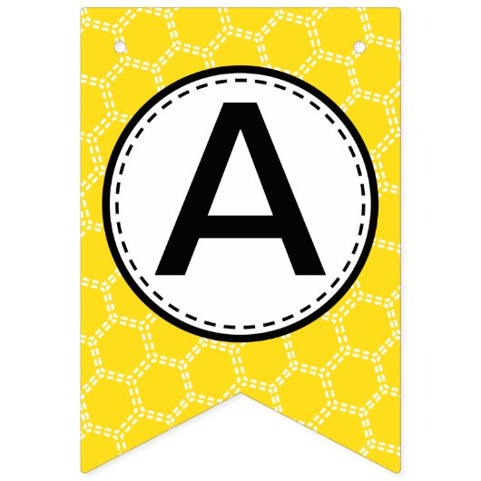 かわいい蜂の赤ちゃんシャワー男の赤ちゃん旗 バンティングフラッグ (第3の旗)