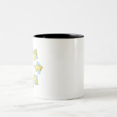 かわいい蜂の輪 ツートーンマグカップ (中央)