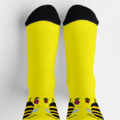 かわいい蜂ハッピーソックス ソックス (上部)