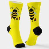 かわいい蜂ハッピーソックス ソックス (傾斜あり)