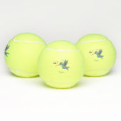 かわいい蜂ハミングバード漫画イラストレーション テニスボール (マルチ)