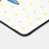 かわいい蜂ハミングバード漫画イラストレーション デスクマット (コーナー)