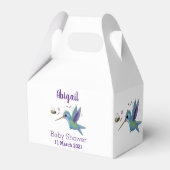 かわいい蜂ハミングバード漫画イラストレーション フェイバーボックス (裏面サイド)