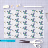 かわいい蜂ハミングバード漫画イラストレーション 薄葉紙 (クラフト)