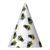 かわいい蜂蜜の蜂ののまわりにの誕生日 パーティーハット (左)