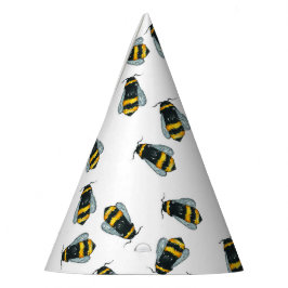 かわいい蜂蜜の蜂ののまわりにの誕生日 パーティーハット