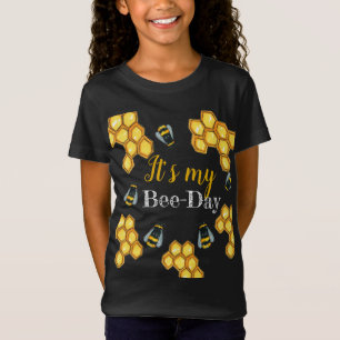 かわいい蜂蜜の蜂の子供の誕生日 Tシャツ