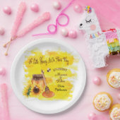 かわいい蜂蜜（はちみつ）素朴緑のベビーシャワー ペーパープレート (パーティー)