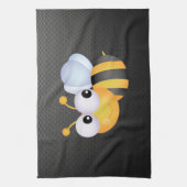 かわいい蜂; お洒落 キッチンタオル (縦)