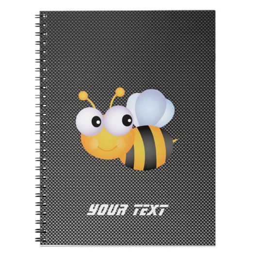 かわいい蜂; お洒落 ノートブック (正面)