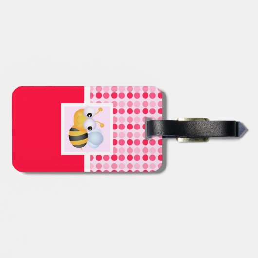 かわいい蜂 ラゲッジタグ (裏面横)
