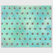 かわいい蜂 ラッピングペーパー (フラット)