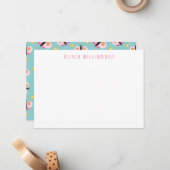 かわいい蝶のオリジナルカード ノートカード (正面/裏面インサイチュ)