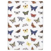 かわいい蝶のカスタマイズ可能な先生 クリップボード (裏面)