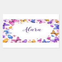 かわいい蝶のシール