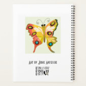 かわいい蝶のデイリー planner プランナー手帳 (裏面)