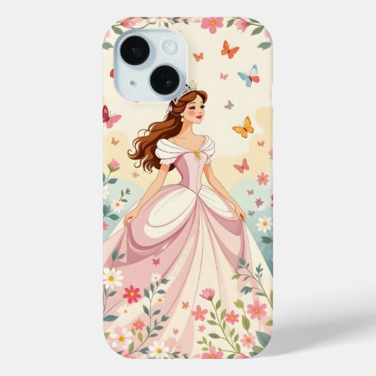 かわいい蝶のプリンセス Case-Mate iPhoneケース (裏面)