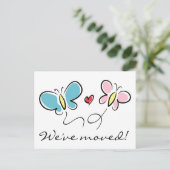 かわいい蝶の動くはがき | 動いた！ 案内ポストカード (スタンド正面)