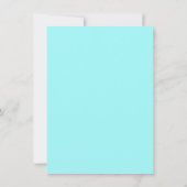 かわいい蝶の女お洒落の子の赤ちゃんシャワー 招待状 (裏面)