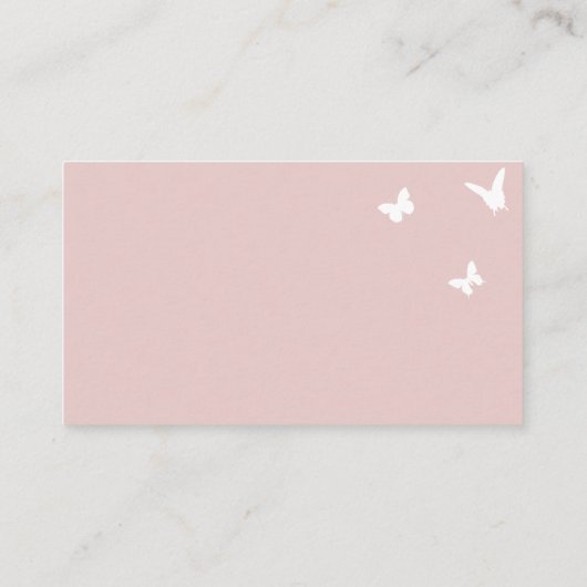 かわいい蝶の本リクエスト赤ちゃんシャワー エンクロージャーカード (裏面)