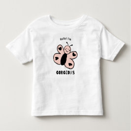かわいい蝶の漫画 トドラーTシャツ