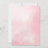 かわいい蝶の花ガールバースデーパーティー 招待状 (裏面)