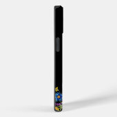 かわいい蝶の黒いフローラ Case-Mate iPhoneケース (裏面 / 右)